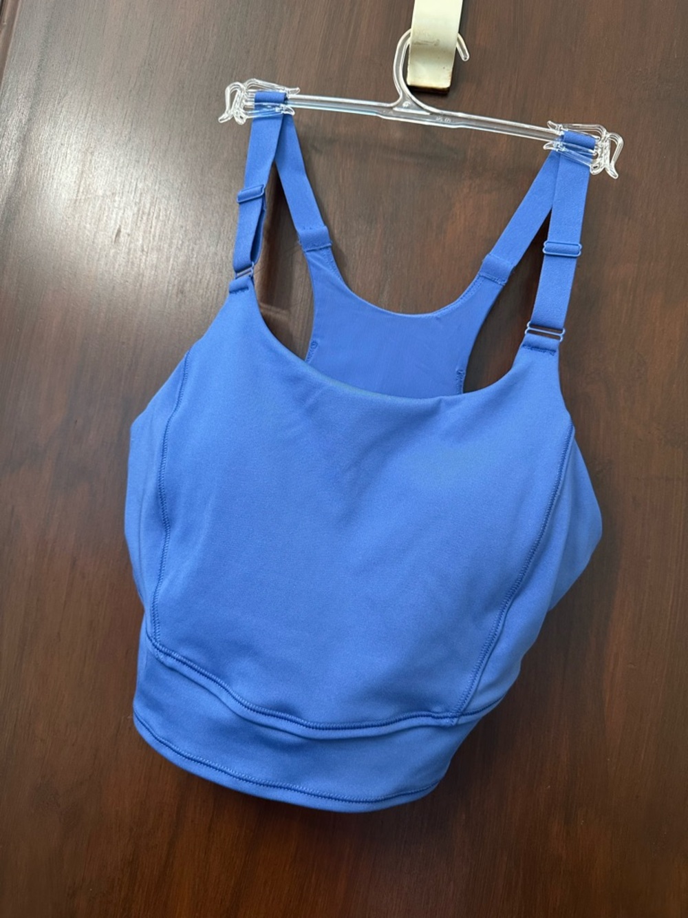 all in motion Blue Adjustable-Strap Tank Sports Bra